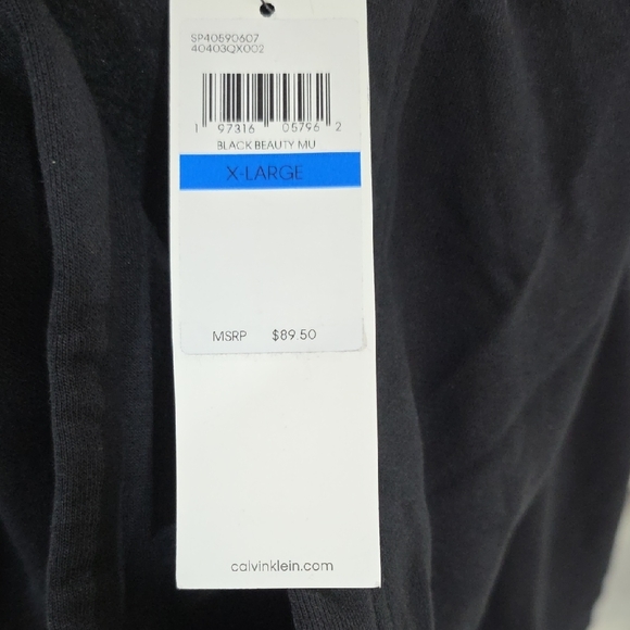 Calvin Klein Black and Gold Hoodie for Men - Picture 10 of 13